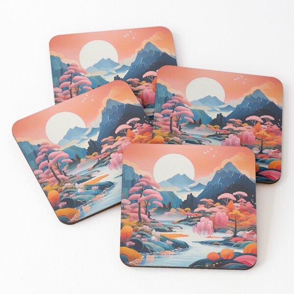 Item preview, Explore "Simplistic & Minimalistic Japanese Landscapes" with Majestic Beauty designed and sold by ArtificialGenes.