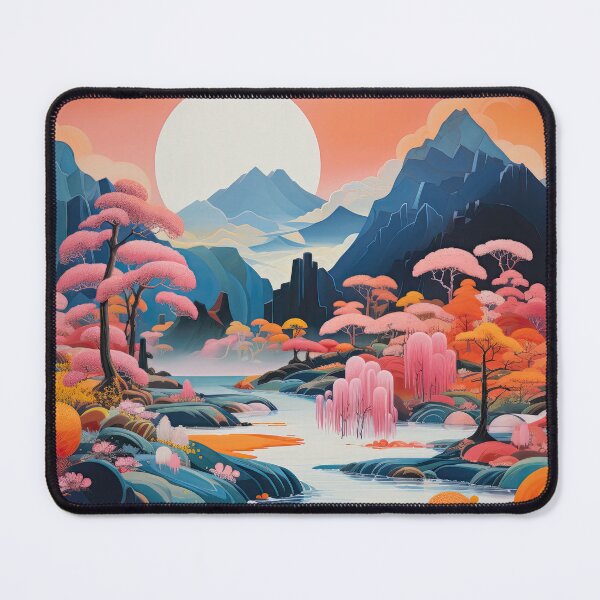 Item preview, Explore "Simplistic & Minimalistic Japanese Landscapes" with Majestic Beauty designed and sold by ArtificialGenes.