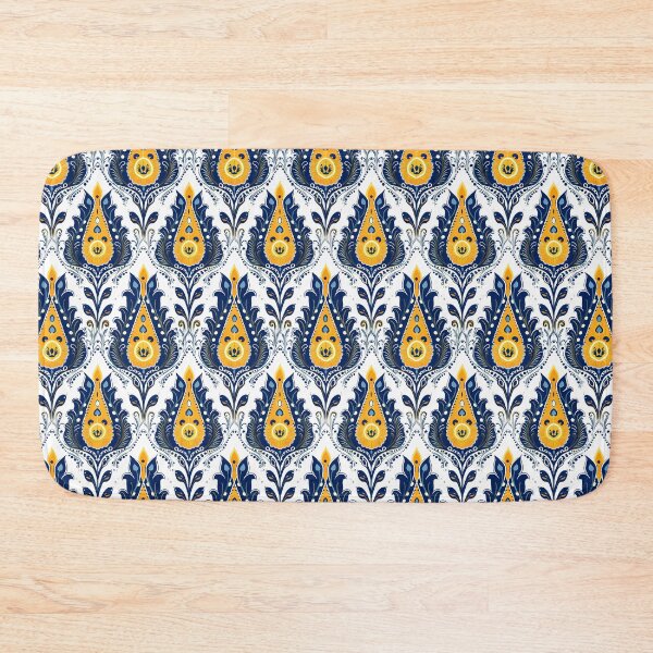 Item preview, Boteh Jegheh Pattern in Blue and Yellow designed and sold by 89BLACK.