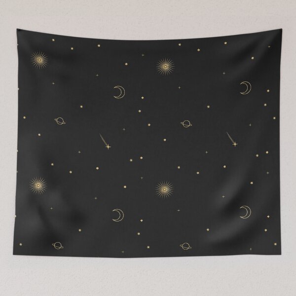 Item preview, Celestial Pattern 05 - Gold & Black designed and sold by Megs Lang.