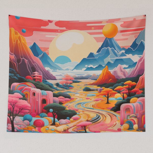 Item preview, Explore "Simplistic & Minimalistic Japanese Landscapes" with Majestic Beauty designed and sold by ArtificialGenes.