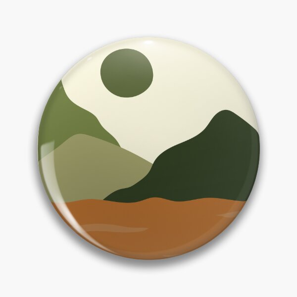 Item preview,    Boho Abstract Art Green Landscape Sunset Mountains Design designed and sold by zedonee.