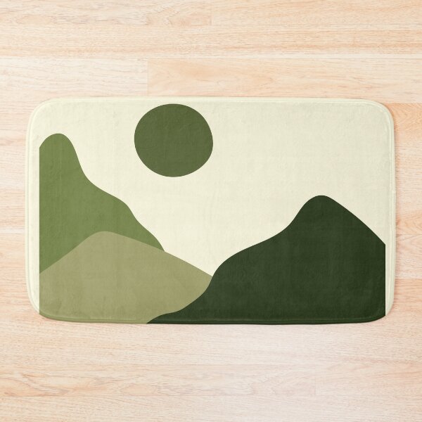 Item preview,    Boho Abstract Art Green Landscape Sunset Mountains Design designed and sold by zedonee.