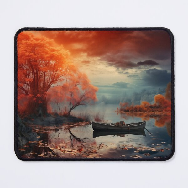 Item preview, Canoe on an Autumn Lake designed and sold by Matt's Artificial Nature.