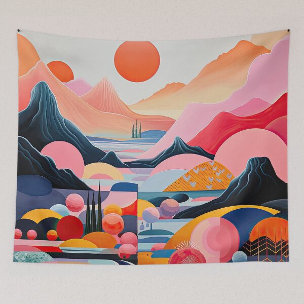 Item preview, Explore "Simplistic & Minimalistic Japanese Landscapes" with Majestic Beauty designed and sold by ArtificialGenes.