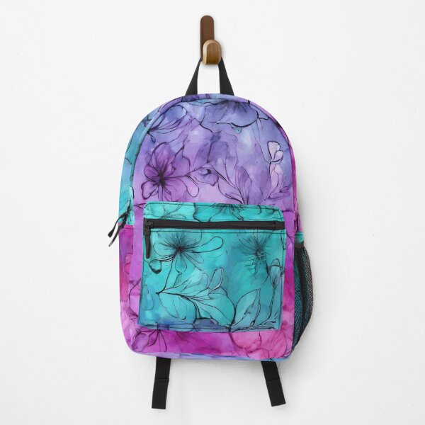 Item preview, The graphic shows a field of flowers. Three bright colors dominate: blue, purple and pink, creating a harmonious whole. designed and sold by My-fake-places.
