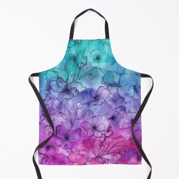 Item preview, The graphic shows a field of flowers. Three bright colors dominate: blue, purple and pink, creating a harmonious whole. designed and sold by My-fake-places.