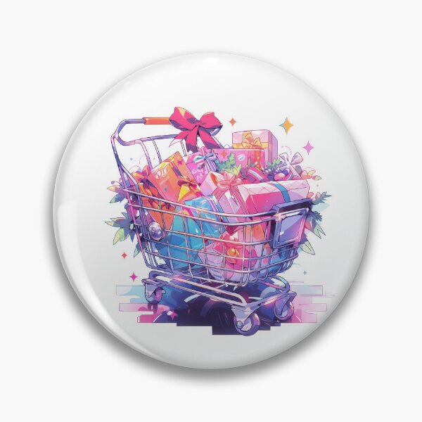 Item preview, Shopping Cart Full of Gifts designed and sold by KaleidoKiosk.