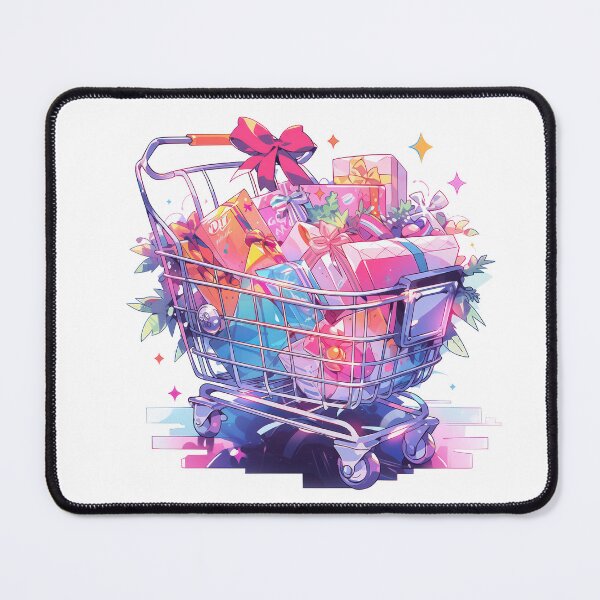 Item preview, Shopping Cart Full of Gifts designed and sold by KaleidoKiosk.
