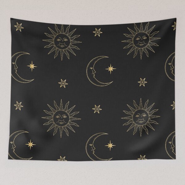 Item preview, Celestial Pattern 06 - Gold & Black designed and sold by Megs Lang.