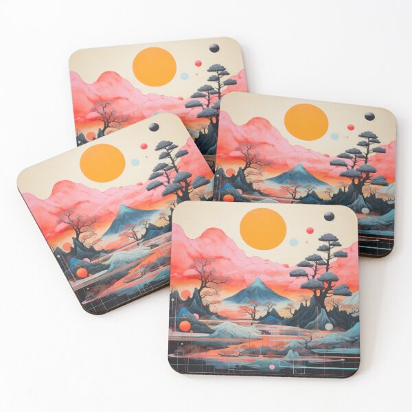 Item preview, Explore "Simplistic & Minimalistic Japanese Landscapes" with Majestic Beauty designed and sold by ArtificialGenes.