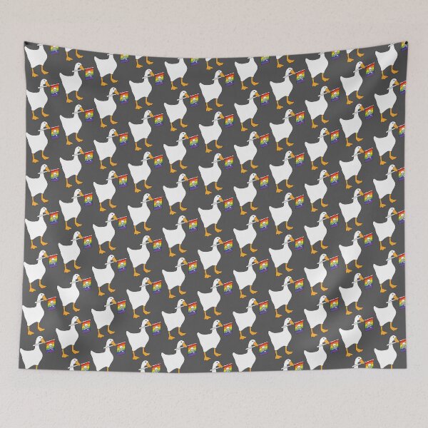 Item preview, Duck with Gay Pirate Flag designed and sold by ellclark.