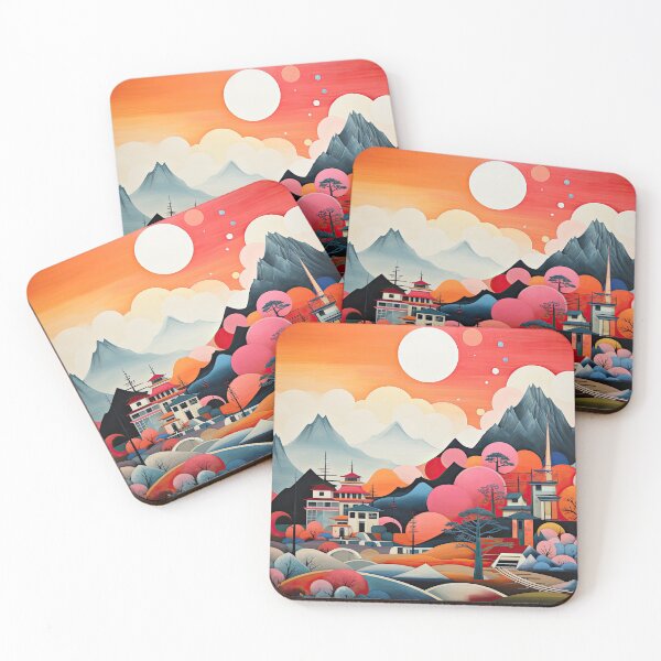 Item preview, Explore "Simplistic & Minimalistic Japanese Landscapes" with Majestic Beauty designed and sold by ArtificialGenes.