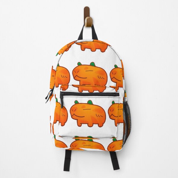 Item preview, Halloween Pumpkin Capybara Orange designed and sold by MiscibilityArt.