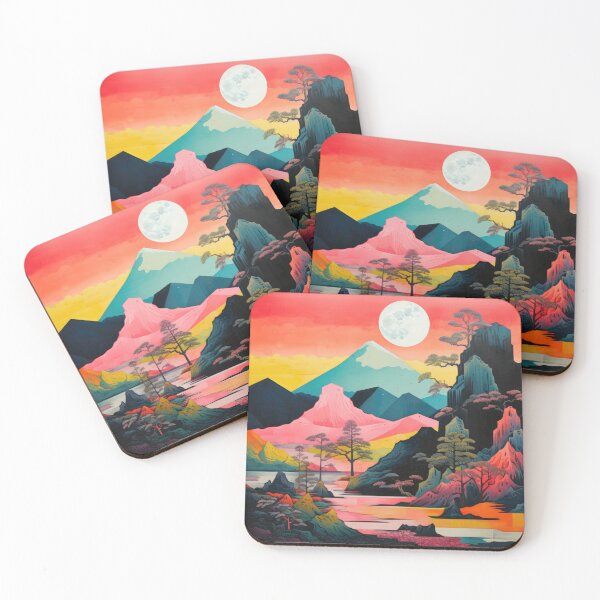 Item preview, Explore "Simplistic & Minimalistic Japanese Landscapes" with Majestic Beauty designed and sold by ArtificialGenes.