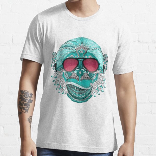 "monkey mandala india tatoo sunglasses face mouth teeth cool swag rap