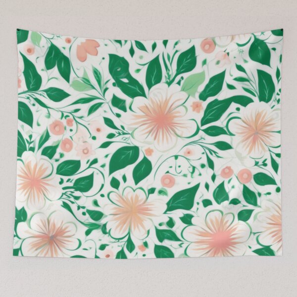 Item preview, Pink And Green Floral Pattern designed and sold by Rell1970.