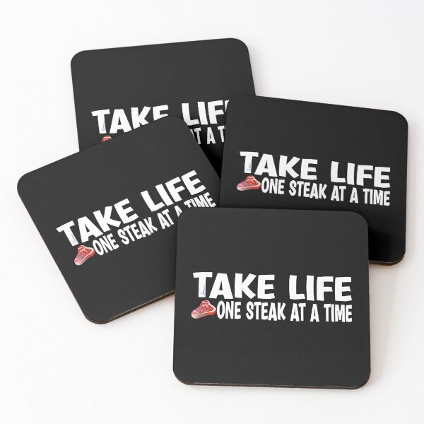 Item preview, TAKE LIFE ONE STEAK AT A TIME, Keto Carnivore Diet Graphic designed and sold by Made by Tamar.