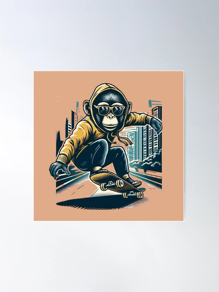 Monkey Skateboarding