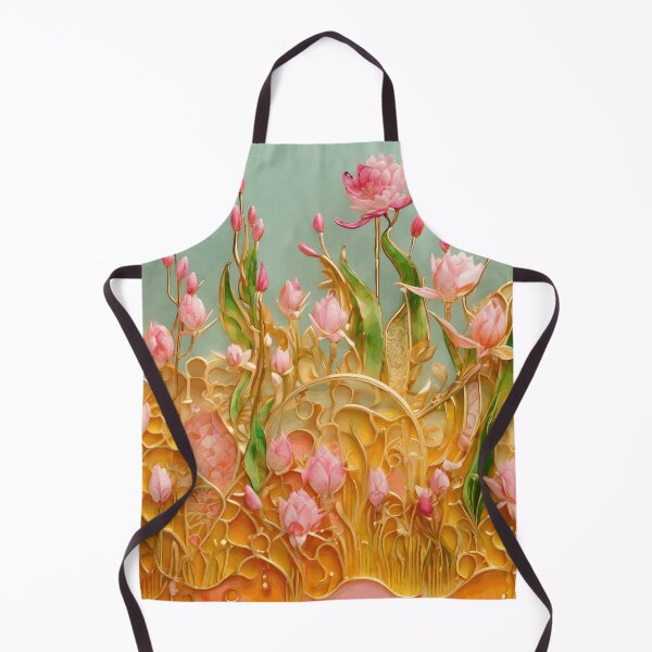 Item preview, Realistic pink and orange 3D flowers - expressive botanical pattern. designed and sold by My-fake-places.