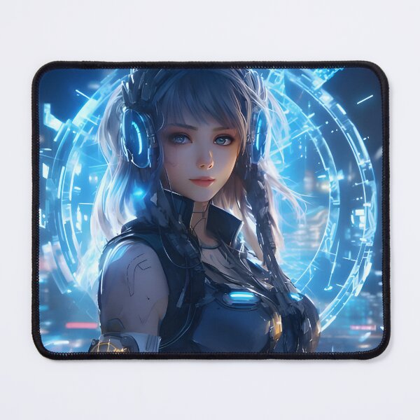Item preview, Futuristic Cyber Cute Anime Girl designed and sold by DGitaldreamgirl.