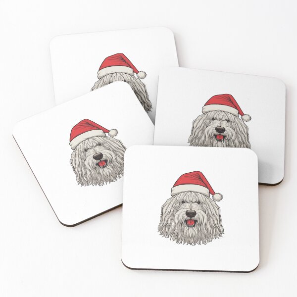 Item preview, Kawaii Komondor Christmas designed and sold by CUTEDOGGIEZ.