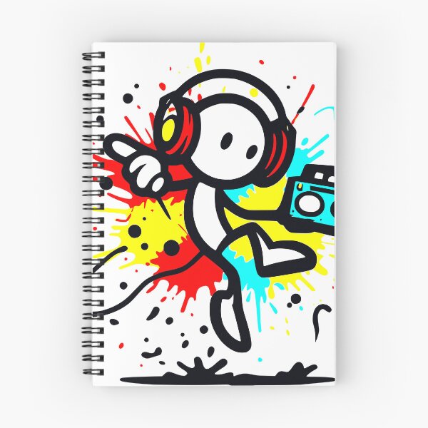 Item preview, Stickman Groove with a Splash of Graffiti designed and sold by ComputeUnit.