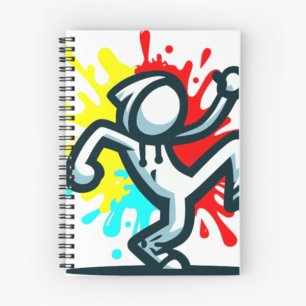 Item preview, Stickman Groove with a Splash of Graffiti designed and sold by ComputeUnit.
