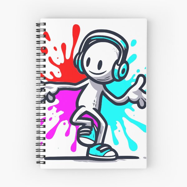Item preview, Stickman Groove with a Splash of Graffiti designed and sold by ComputeUnit.