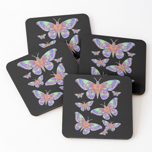 Aperçu de l'œuvre Papillons arc-en-ciel, design fantastique créée et vendue par LoneAngel.