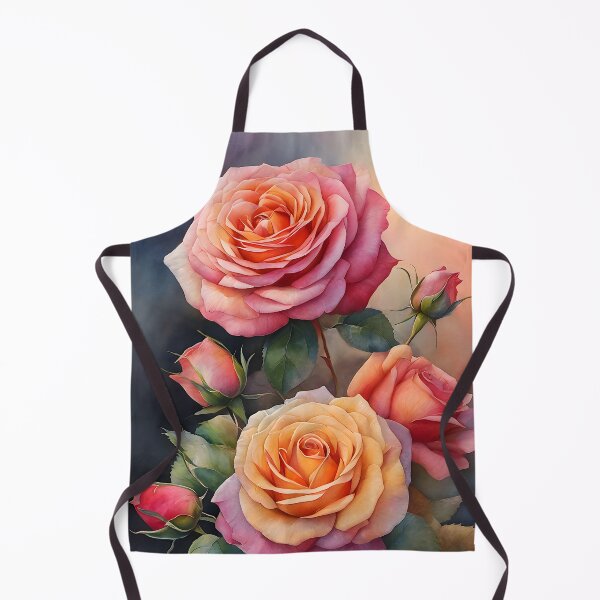 Item preview, Hybrid tea roses painting designed and sold by VanillaBlueSky.