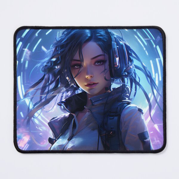 Item preview, Futuristic Cyber Cute Anime Girl designed and sold by DGitaldreamgirl.