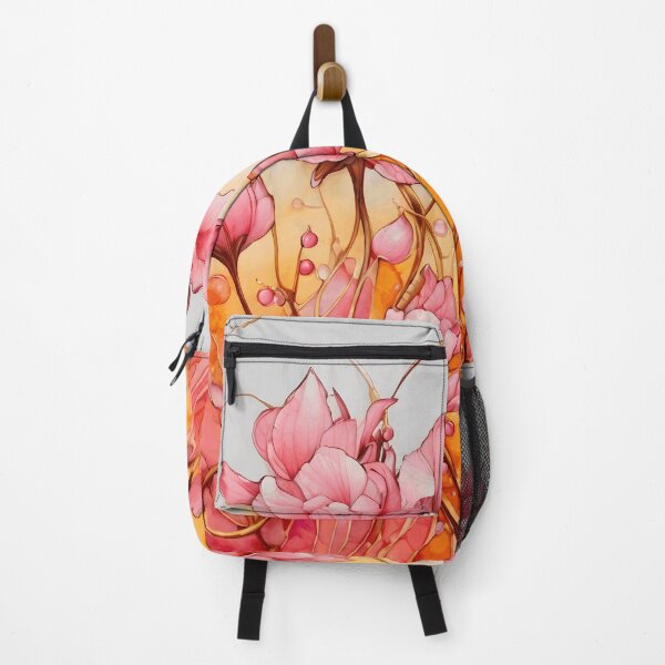 Item preview, Realistic pink and orange iris flower 3D - expressive botanical pattern. designed and sold by My-fake-places.