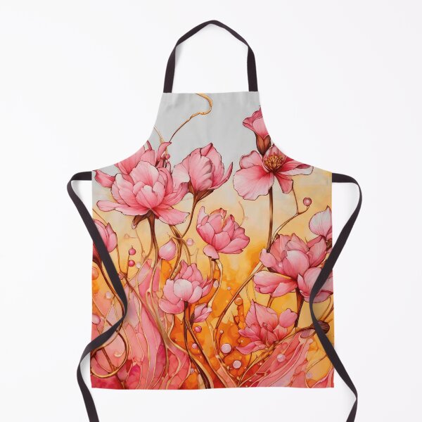 Item preview, Realistic pink and orange iris flower 3D - expressive botanical pattern. designed and sold by My-fake-places.