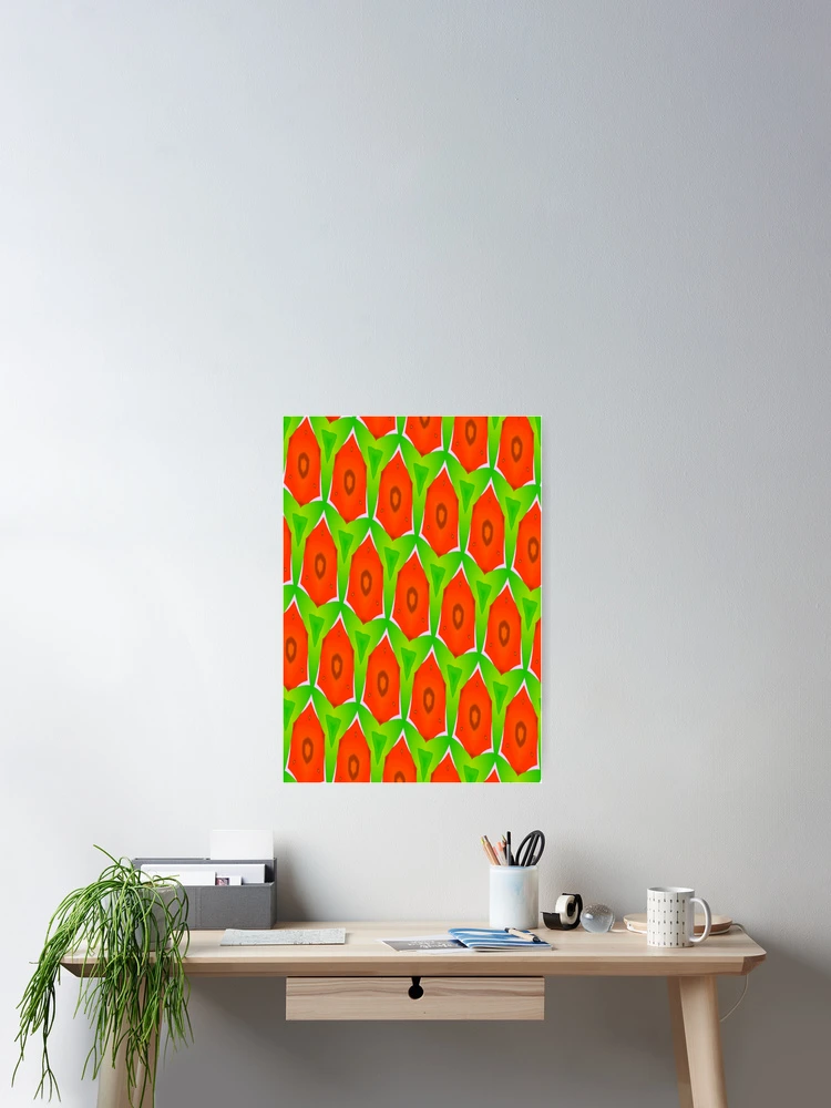Thumbnail 2 of 3, Poster, Pyramid Fish Pattern designed and sold by DigitalChickHub.