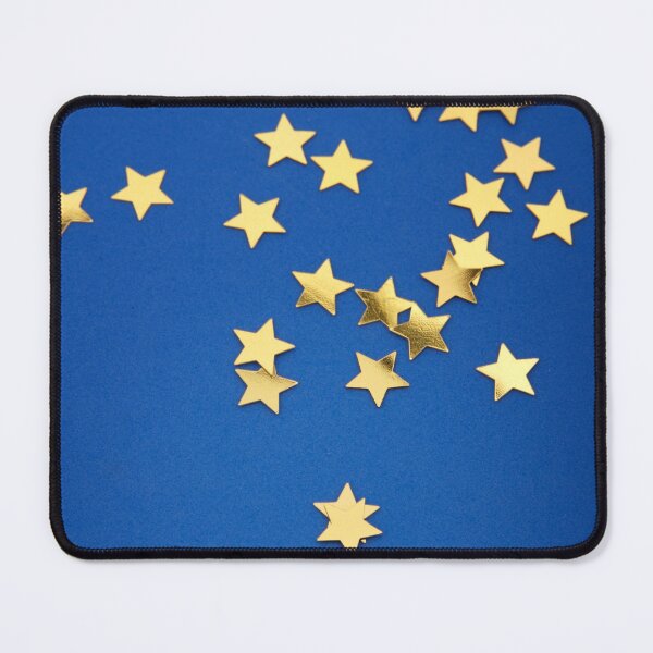 Item preview, gold stars on blue designed and sold by Cecil Bee.