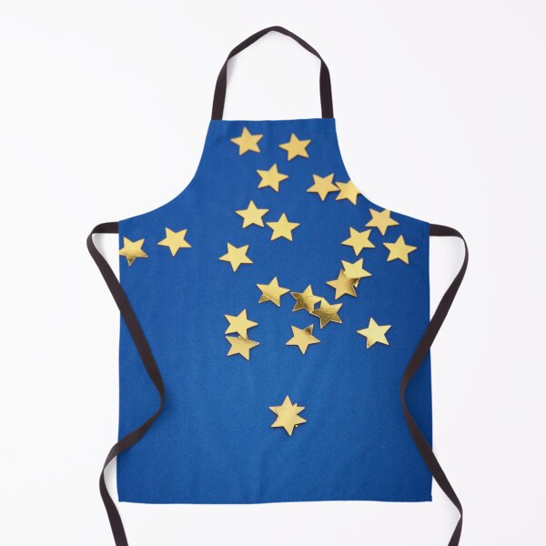 Item preview, gold stars on blue designed and sold by Cecil Bee.