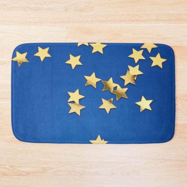 Item preview, gold stars on blue designed and sold by Cecil Bee.