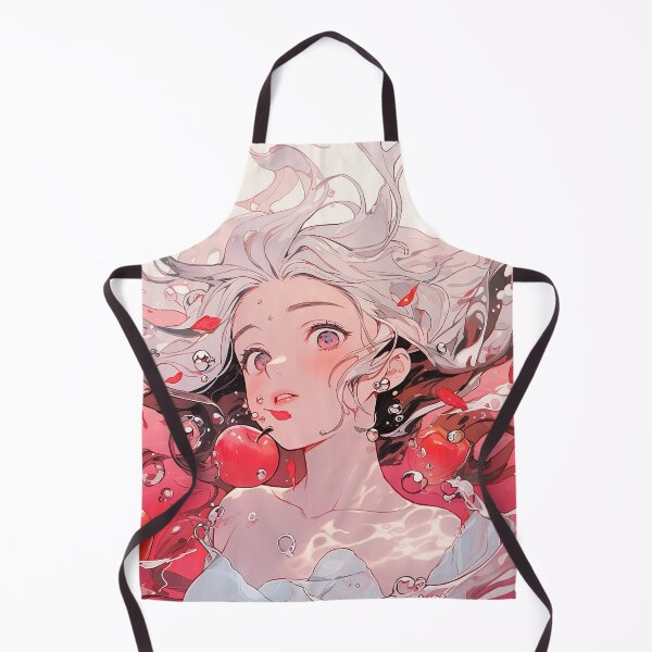 Item preview, Beautiful Red Underwater Apple Bobbing Anime Girl designed and sold by bubblegoth.