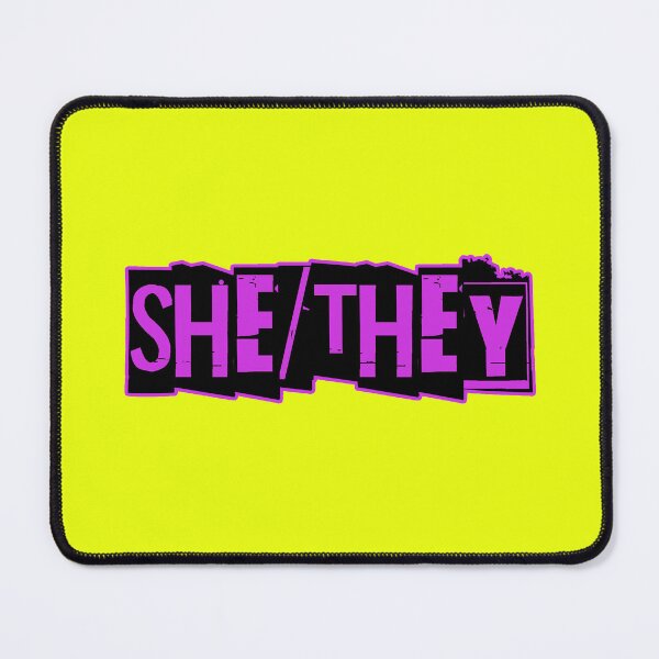 Item preview, Punk Pronouns: She/They (purple) designed and sold by roastbeefk.