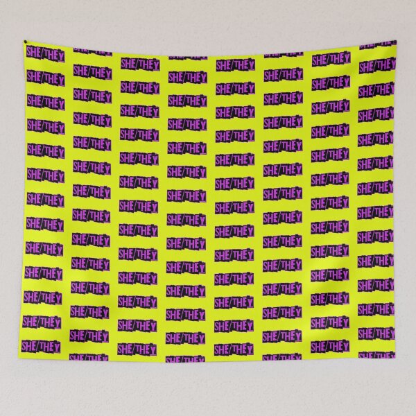 Item preview, Punk Pronouns: She/They (purple) designed and sold by roastbeefk.