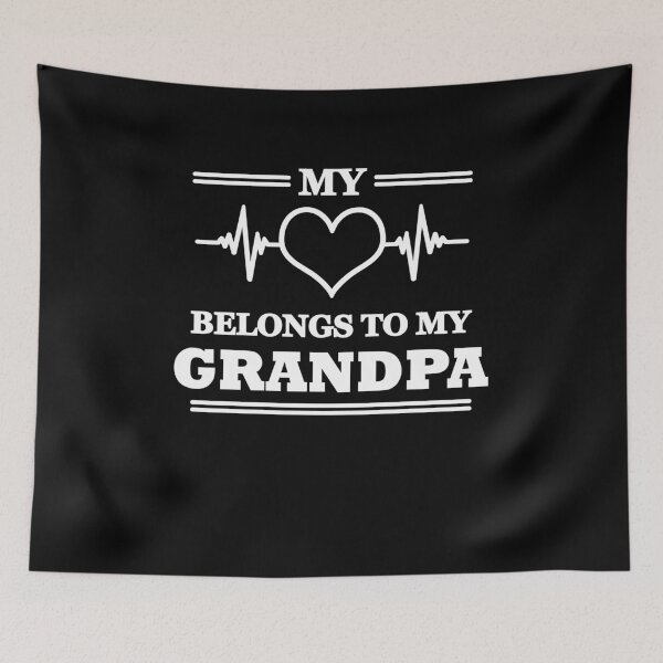Item preview, My heart belongs to my grandpa designed and sold by TrendyDesigns.