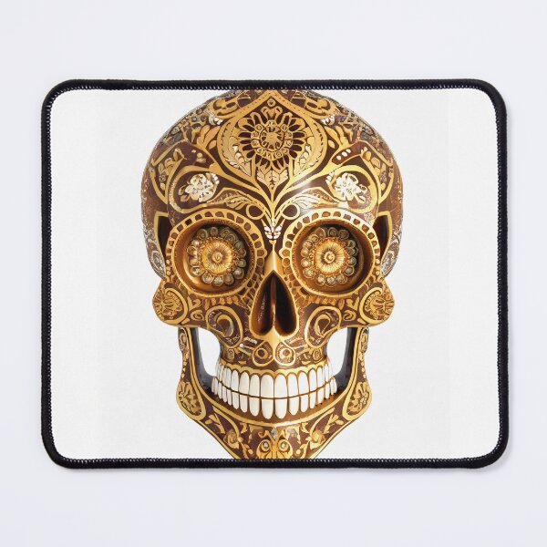 Item preview, Bronze Day of the Dead Sugar Skull designed and sold by andi2966.