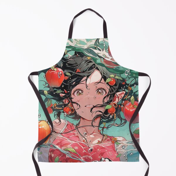 Item preview, Cute Underwater Elf Anime Girl and Apples designed and sold by bubblegoth.