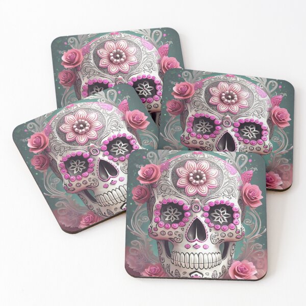 Item preview, Pretty in Pink Sugar Skull designed and sold by andi2966.