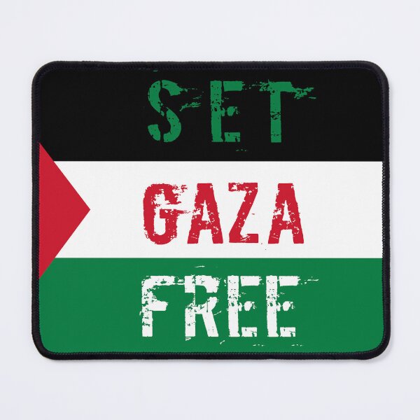 Item preview, Set Gaza Free Art Flag designed and sold by AJ Liber.