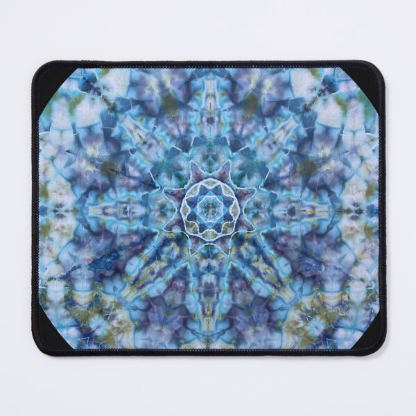 Item preview, Original Tie Dye Art - Blue Wave Mandala Circle Version designed and sold by Platypus-Tee.