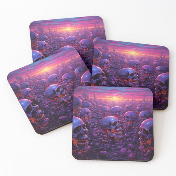 Item preview, Skulls of the Next Generation at Sunrise designed and sold by Matt's Artificial Nature.