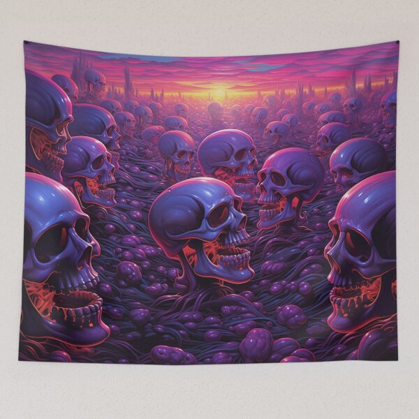 Item preview, Skulls of the Next Generation at Sunrise designed and sold by Matt's Artificial Nature.