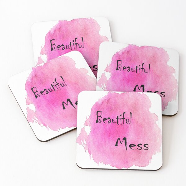 Item preview, Watercolor Pink A Beauftiful Mess- Embrace Life As It Is designed and sold by ReliableSupply.